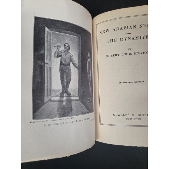 Robert Louis Stevenson’s Works Volumes 1 - 10 Missing 7 Set 1906 Antique Vintage - Picture 4 of 6